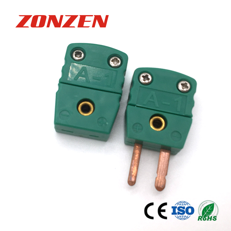 Miniature Size Flat 2 Pin Thermocouple Connector